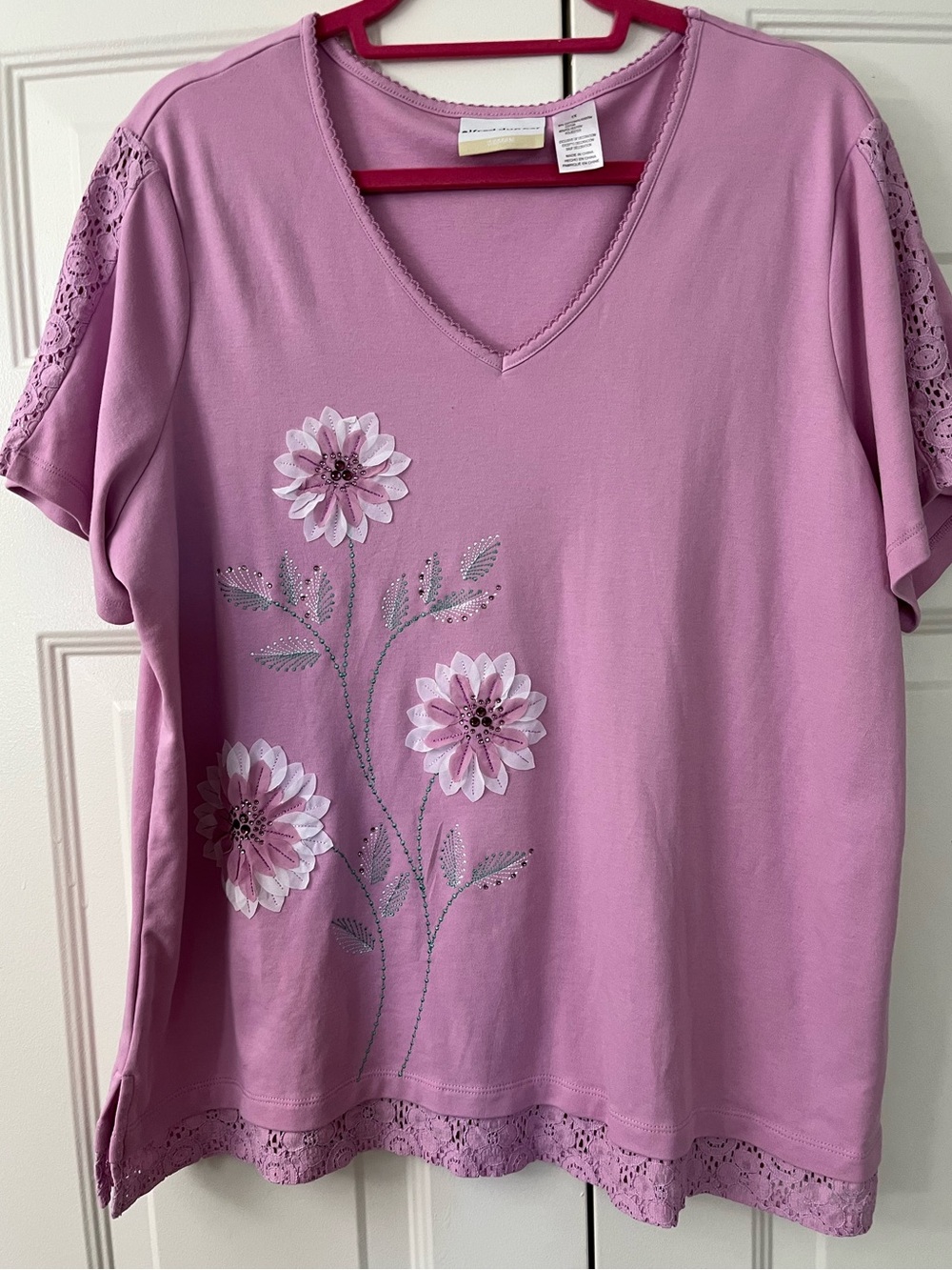 Alfred Dunner 1X Embellished Top